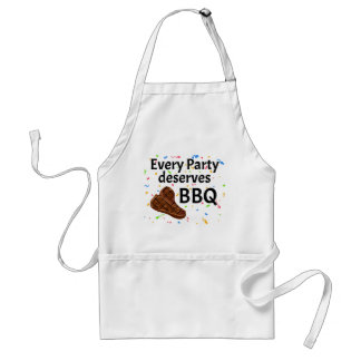 Every Party Deserves BBQ Grill Steaks Grillmaster Standard Apron