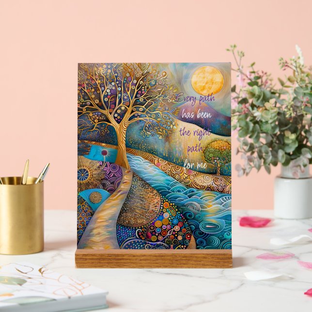 Every Path Has Been The Right Path Acrylic Sign (Wedding)