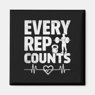 Every Rep Counts Weightlifter Bodybuilding Bodybui Magnet
