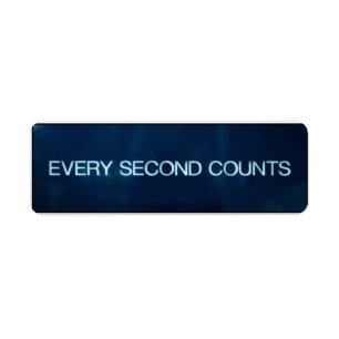 Every Second Counts Motivational Quote Minimalist