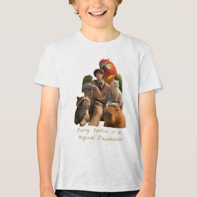 Every Selfie is a Magical Encounter Tri-Blend Shirt (Front)