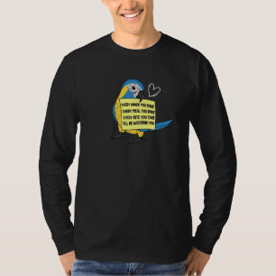 Every Snack Meal or Bite I Blue throated Macaw Par T-Shirt