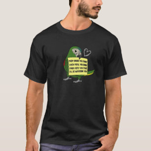 Every Snack Meal or Bite I Hahns Macaw Parrot T-Shirt