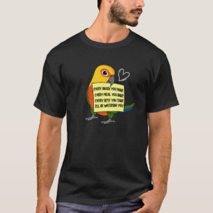 Every Snack  Meal or Bite I Jenday Conure Parrot T-Shirt