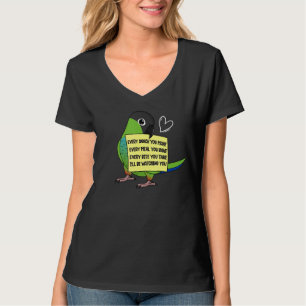 Every Snack Meal or Bite I Nanday Conure Parrot T-Shirt