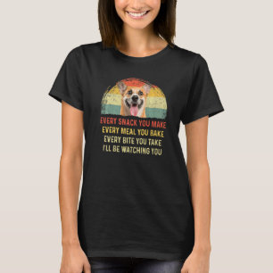 Every Snack You Make Corgi Dog Mum Dog Dad Retro T-Shirt