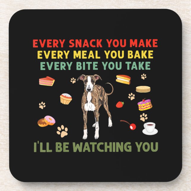 Every snack you make every meal you bake italian g coaster (Front)