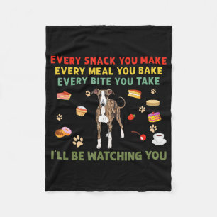 Every snack you make every meal you bake italian g fleece blanket
