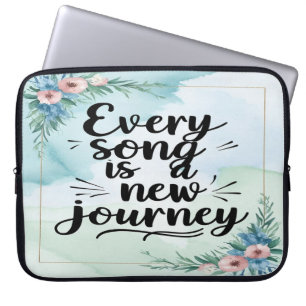 Every Song Is A New Journey option 3 Laptop Sleeve