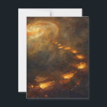 Every Step is a Ritual — Mystic Path Design Postcard<br><div class="desc">This design turns motion into magic. Glowing footsteps trace a sacred path across a starmap-like field, each step inscribed with symbols and intent. Perfect for those who walk with awareness, this piece blends ritual, movement, and destiny into one flowing journey. Ideal for mousepads, prints, or daily tools that follow your...</div>
