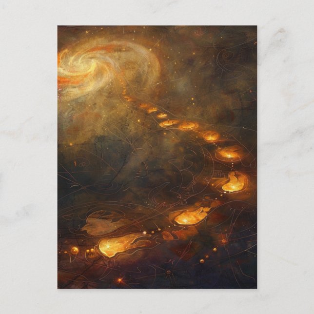 Every Step is a Ritual — Mystic Path Design Postcard (Front)