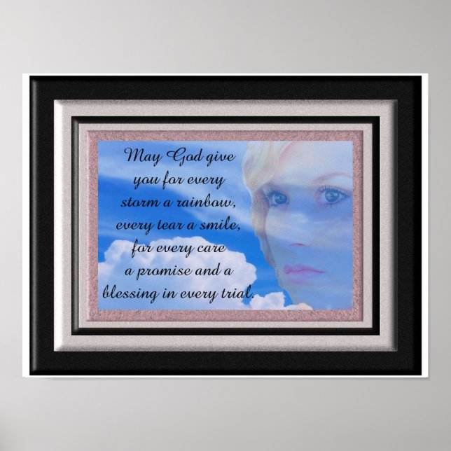 Every storm a rainbow - art print (Front)