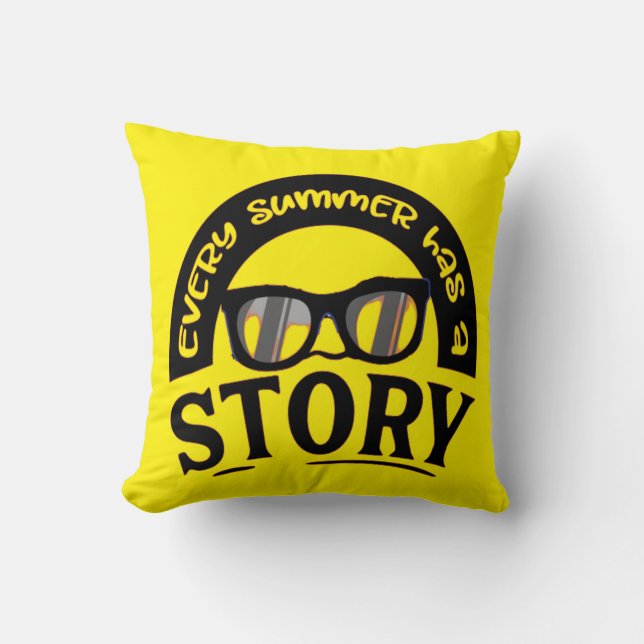 EVERY SUMMER HAS A STORY BEACH PARTY CUSHION (Front)