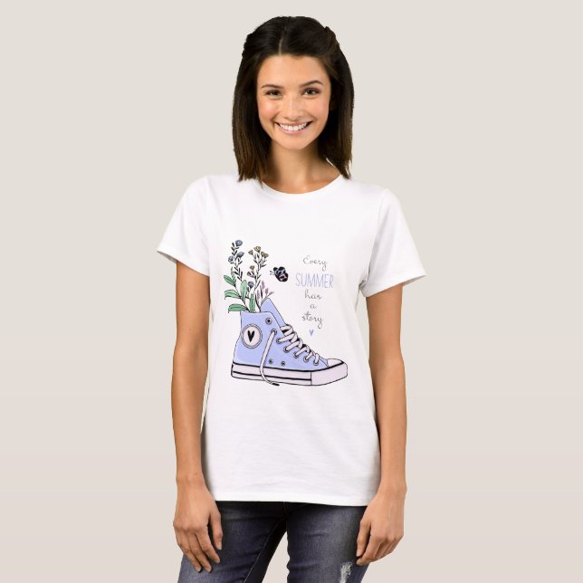  Every Summer Has A Story Quote T-Shirt (Front Full)