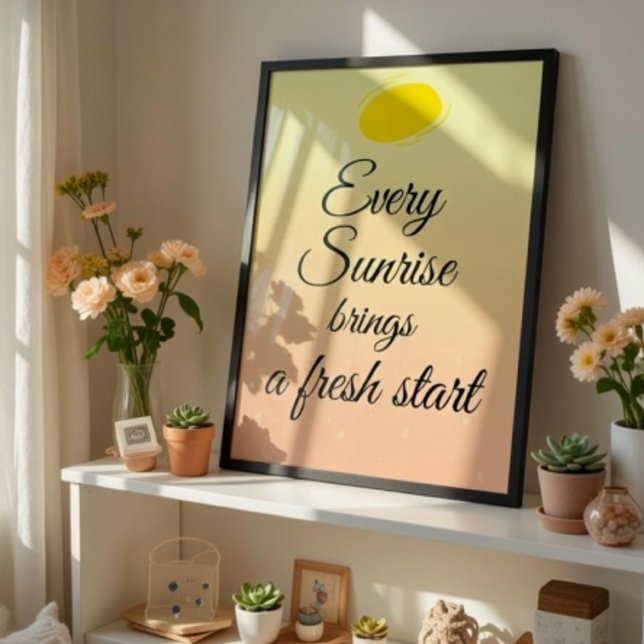 Every sunshine brings a fresh start poster (Creator Uploaded)