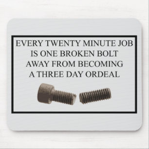 Every Three Minute Job Mouse Pad
