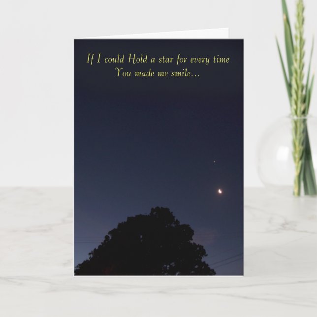 Every Time You Make Me Smile Holiday Card (Front)