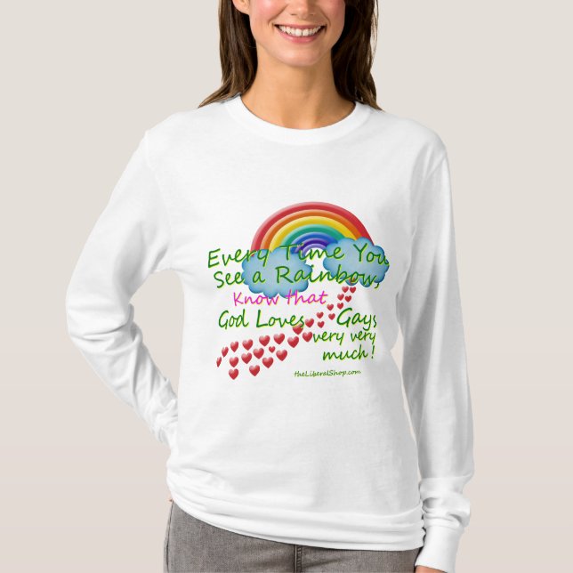 Every time You see A Rainb Women's Long Sleeve T-Shirt (Front)