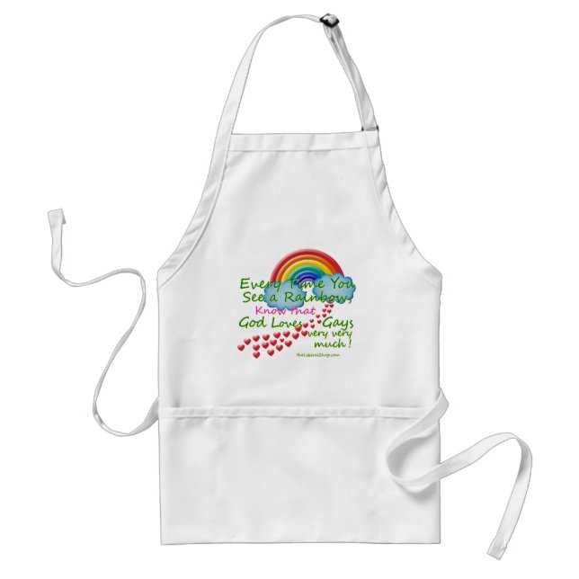 Every time You see A Rainbow Standard Apron (Front)