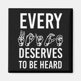 Every Voice deserves to be heard SLP gifts Magnet