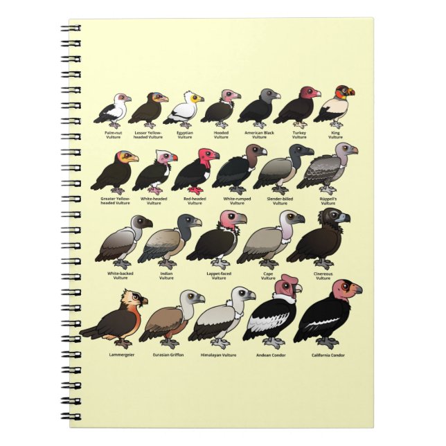 Every Vulture Spiral Notebook (Front)