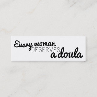 Every woman deserves a doula - business cards