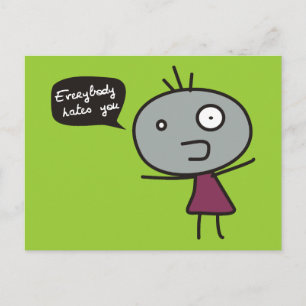 Everybody Hates You Postcard