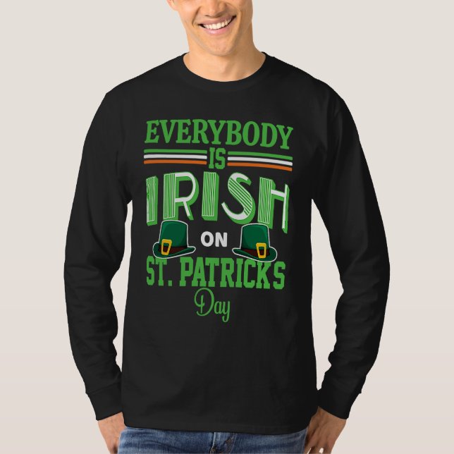 Everybody is Irish on St Patricks Day costume Men  T-Shirt (Front)