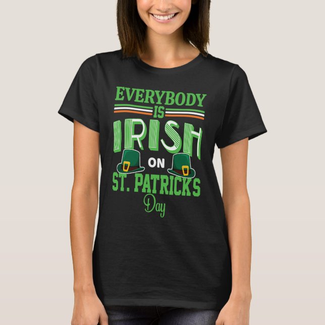 Everybody is Irish on St Patricks Day costume Men  T-Shirt (Front)
