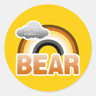 Everybody Loves a Bear Classic Round Sticker