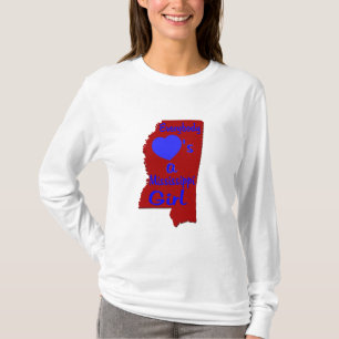 Everybody Loves a Mississippi Girl Crimson and Blu T-Shirt