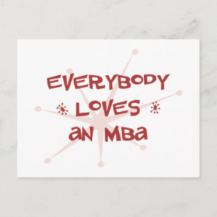 Everybody Loves An MBA Postcard