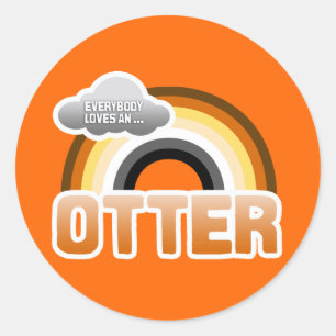 Everybody Loves an Otter Classic Round Sticker