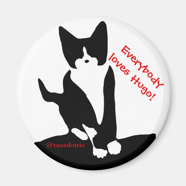 Everybody Loves Hugo Magnet (Front)