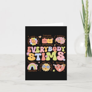 Everybody Stims Autism Awareness Special Education Card