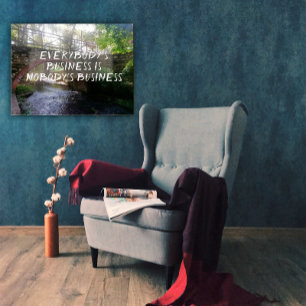Everybody's business proverb bridge  poster