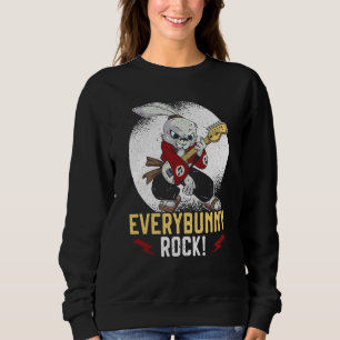 Everybunny Rock Rabbit Whisperer Animal Bunny  Roc Sweatshirt