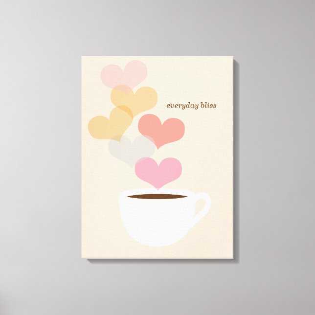 Everyday Bliss Coffee Love Art Canvas (Front)