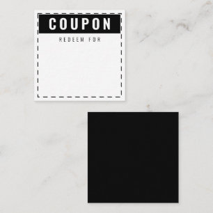 Everyday Coupons Blank Classic Black Card