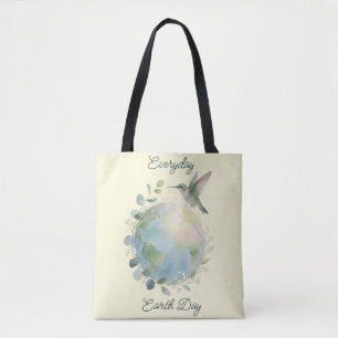 Everyday Earth Day Hummingbird Bird Tote Bag