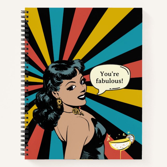 Everyday Fabulous Pinup: Celebrate Yourself! Notebook (Front)