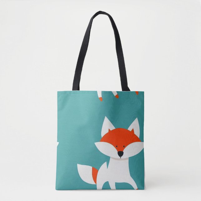 Everyday fun, fox tote bag (Front)
