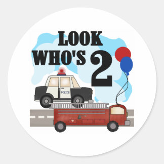 Everyday Heroes 2nd Birthday Classic Round Sticker