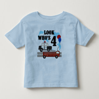 Everyday Heroes 4th Birthday Toddler T-Shirt