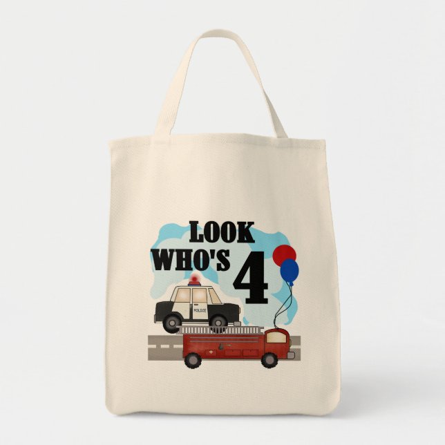 Everyday Heroes 4th Birthday Tote Bag (Front)