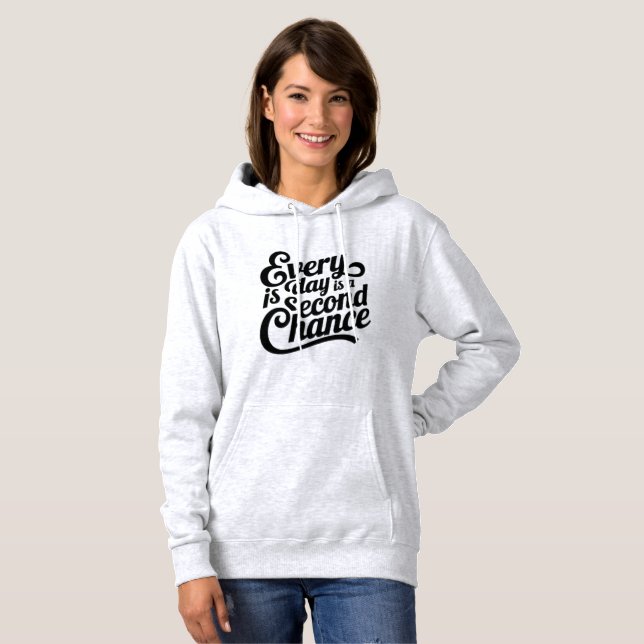 Everyday is a Chance - Mathematical Art T-Shirt Hoodie (Front Full)