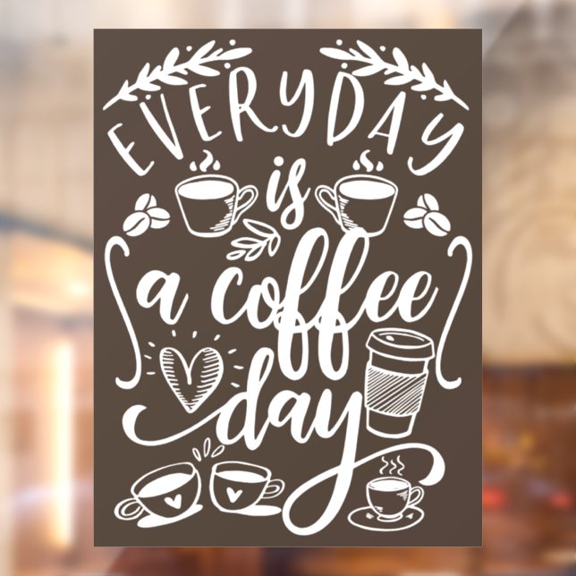 Everyday is a coffee day,  rustic coffee shop wind (Sheet 2)