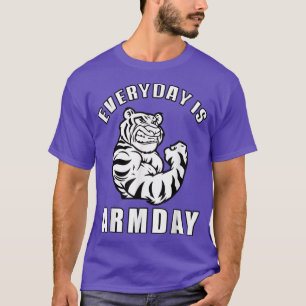 Everyday Is Arm Day Bodybuilding Tee Curling Fitne