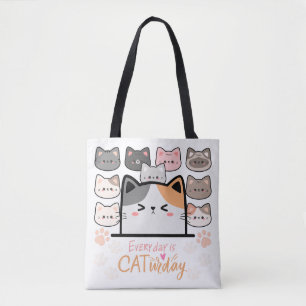 Everyday is Cat-urday Tote Bag