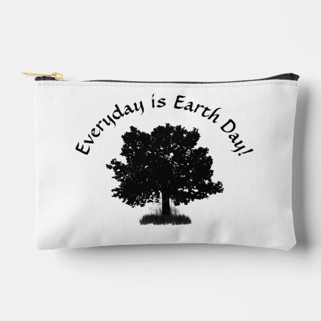 Everyday is Earth Day Design  Accessory Pouch (Front)